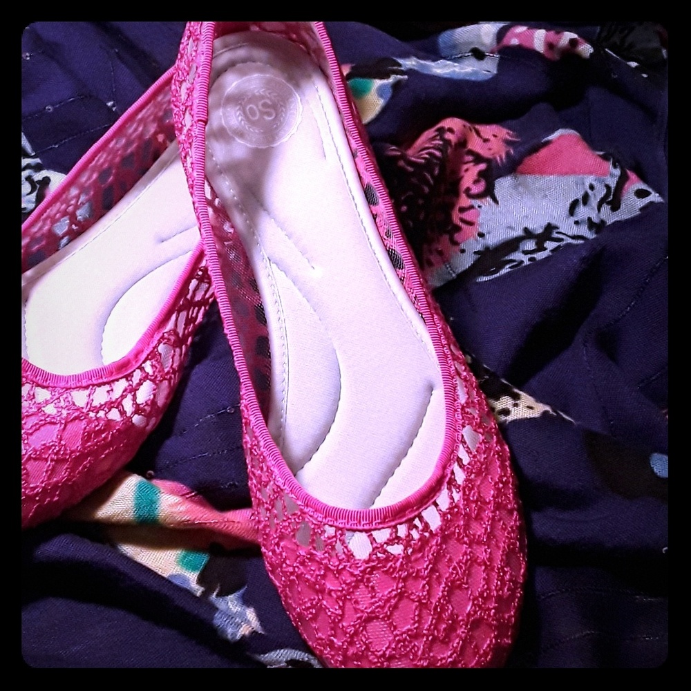 Flats Sailor Pink by SO (Very Bright)Brand New